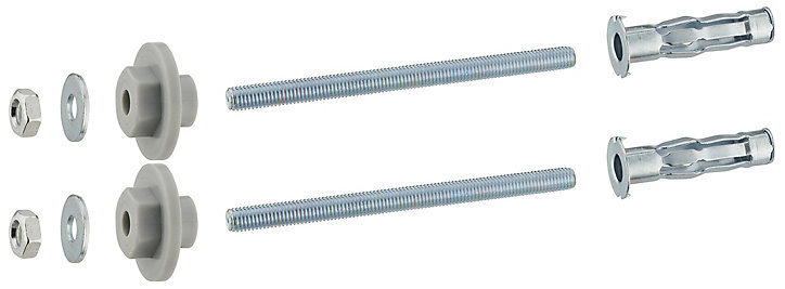 Fixation pour lavabo mur placo plâtre 8 x 120 mm