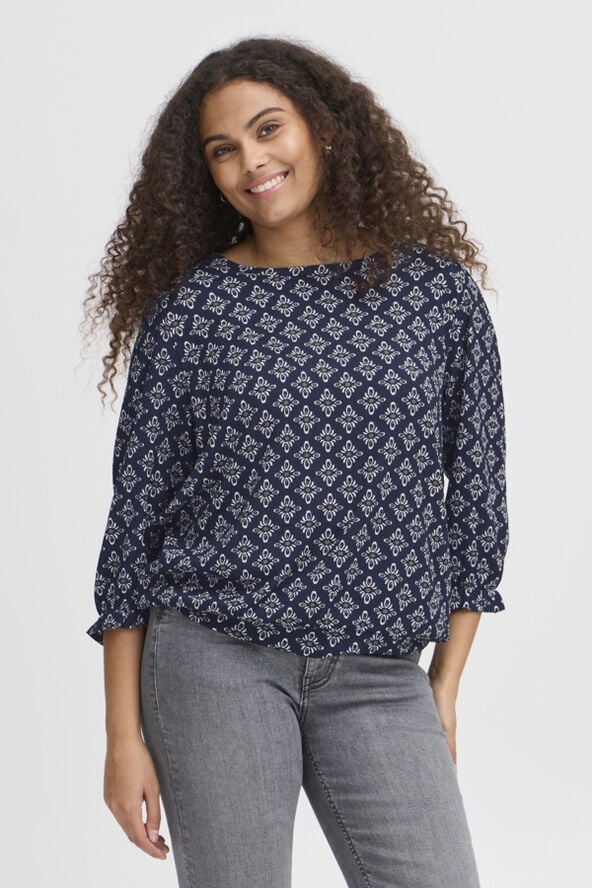 Fransa FRENORA TEE 1 Navy blazer mix