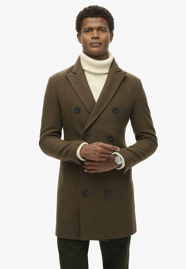Superdry MERCHANT TOWN COAT Deep khaki green