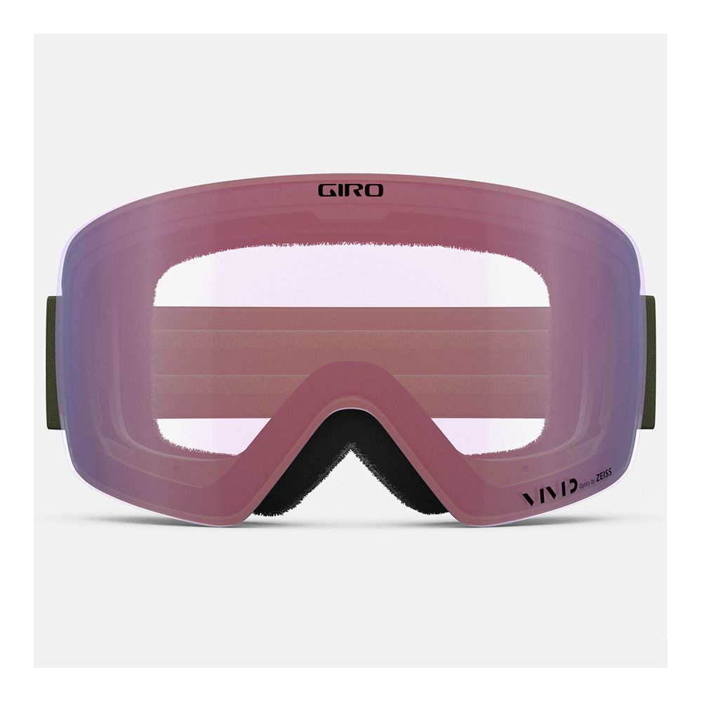 Giro CONTOUR - Masque ski + écran supplémentaire vivid infrared trail green vista/vivid petrol