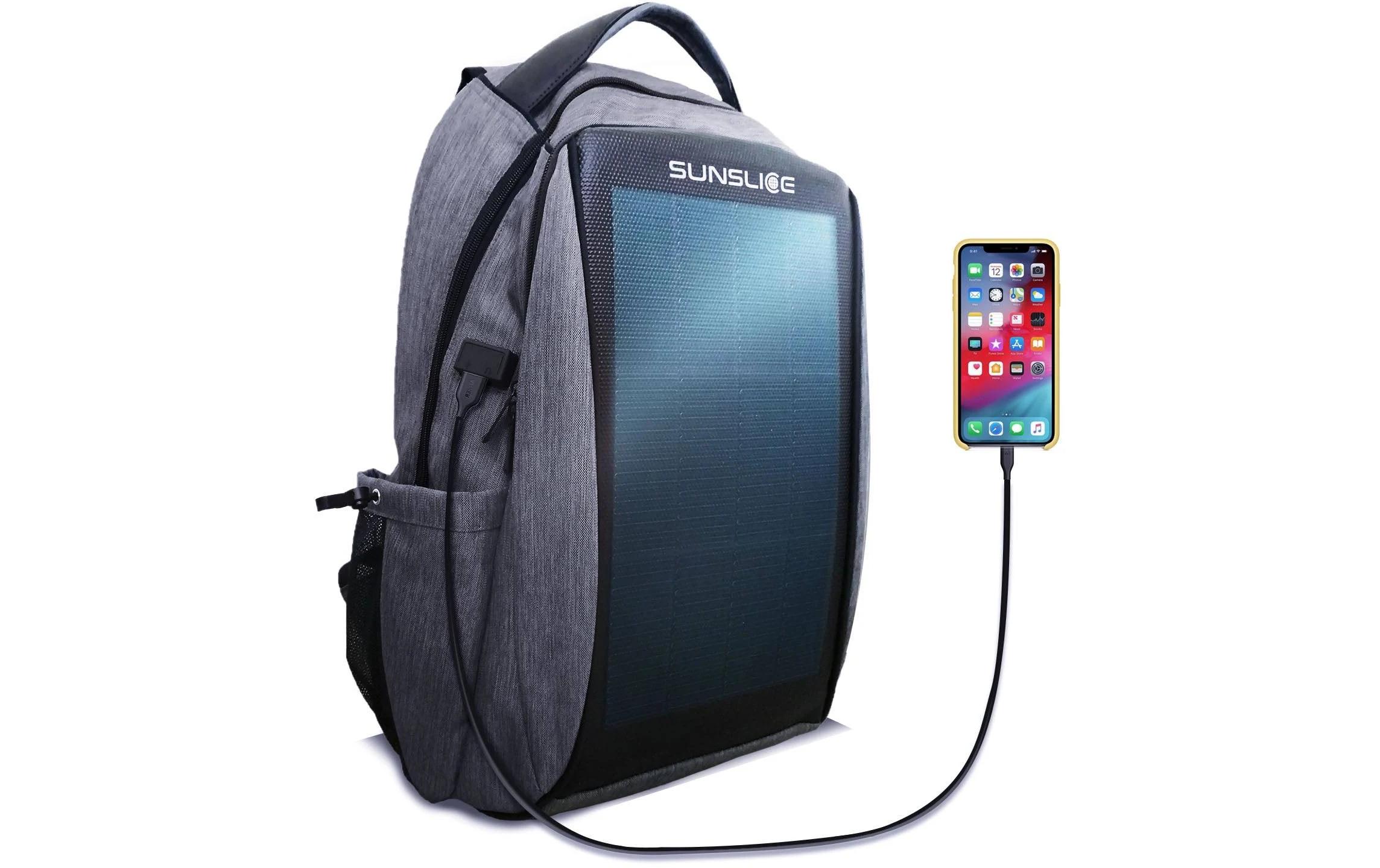 Zenith – Solar Backpack – Rot 8 W<br>Solarrucksack mit integriertem 8-W-Solarpanel zum Aufladen von Geräten
