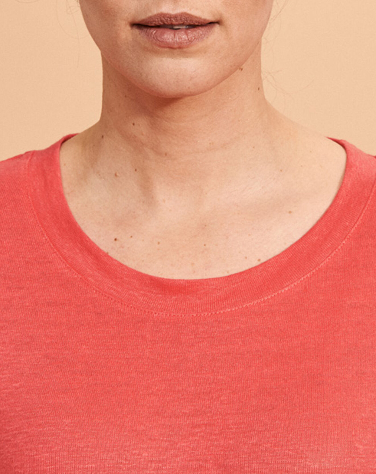 Devernois T-Shirt en Lin mélangé Tilt rose fuchsia