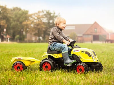 Smoby Claas Farmer Traktor Med Tilhenger XL