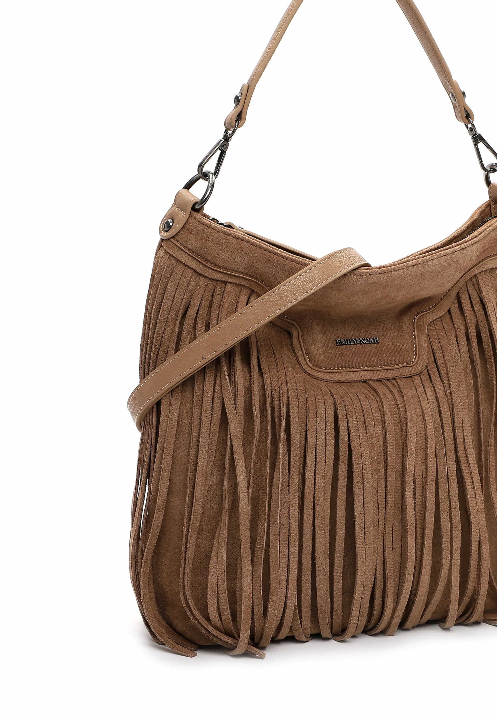 EMILY & NOAH Beuteltasche Beige Lederimitat