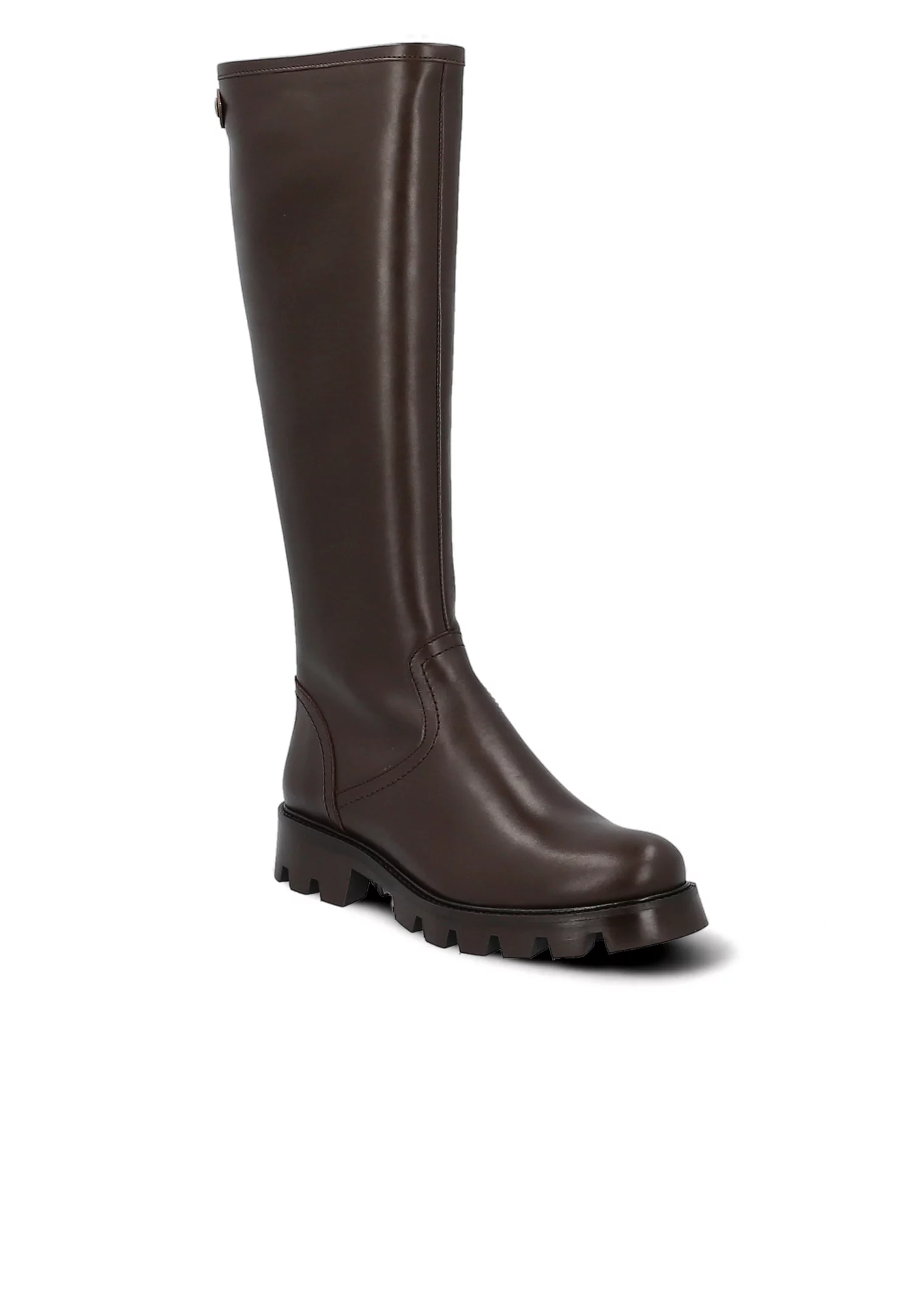 BOTTE EUPHEMIA VELOURS VELOURS MARRON