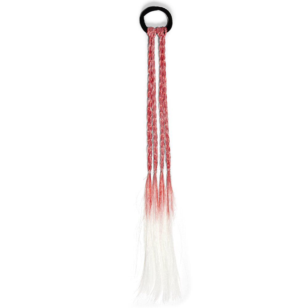 Extension élastique à cheveux avec tresses en nylon L41cm - 3 modèles