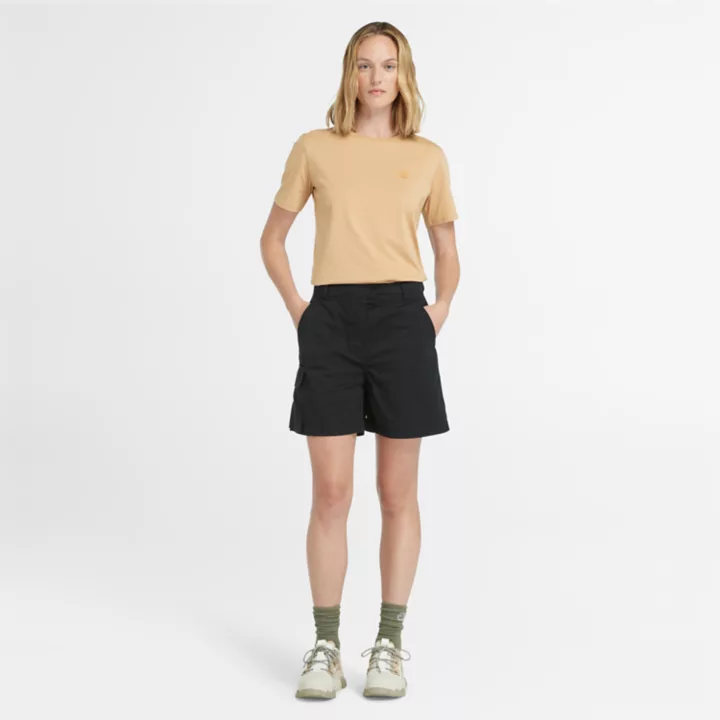 Short cargo utilitaire Brookline pour femme en noir