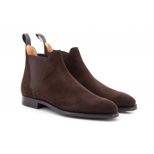 CROCKETT AND JONES - CHELSEA 8 SUEDE BROWN