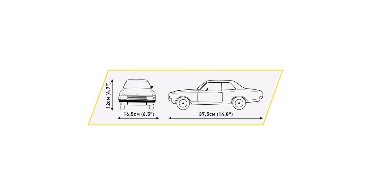 COBIOpel Rekord C Coupe - Executive Edition Constructiespeelgoed  (Schaal 1:12)