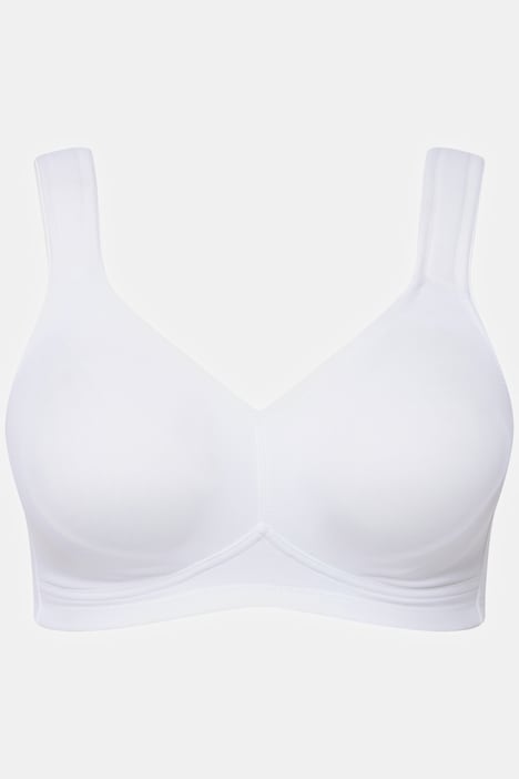 Mikrofaser-BH, 2er-Pack, ohne Bügel, vorgeformte Cups
