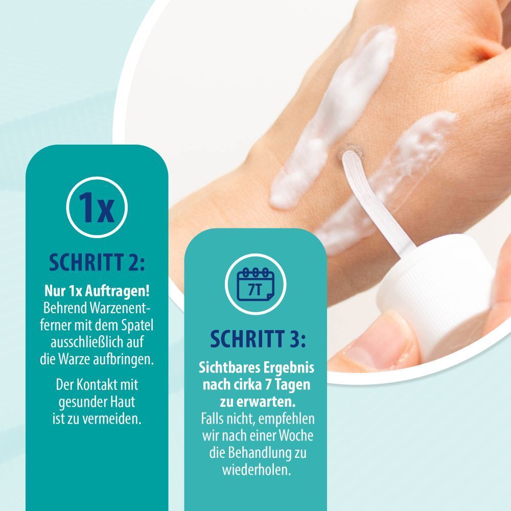 Behrend Warzenmittel für Hand & Fuß - Effektive Warzen Verätzung ohne Schmerzen -  Hygienisch & sicher