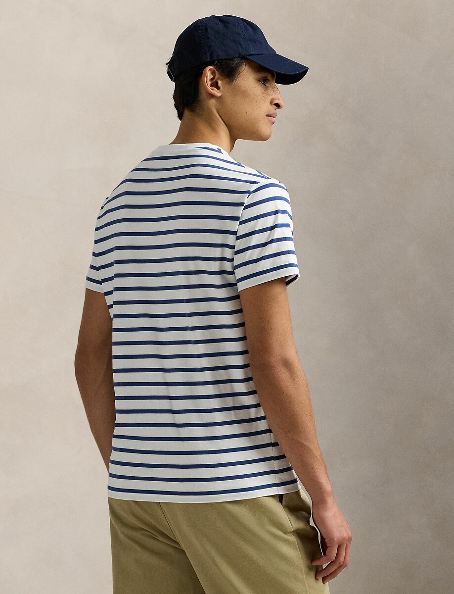 POLO RALPH LAUREN<br>Camiseta de manga curta, modelagem slim personalizada