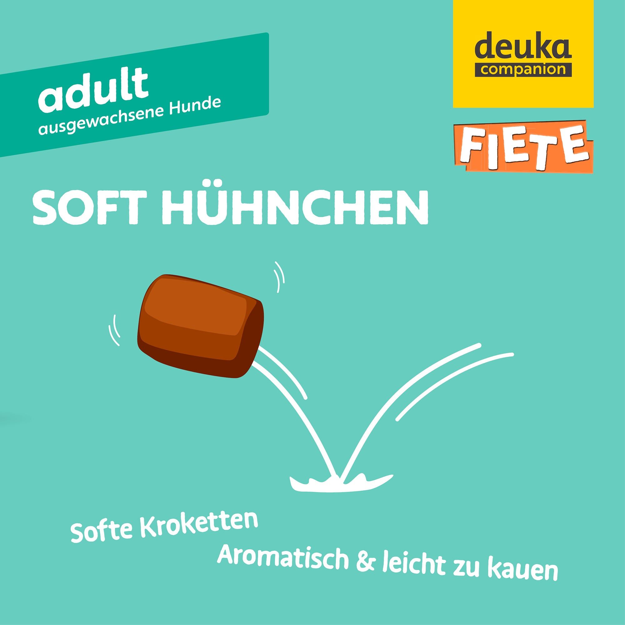 FIETE Adult Soft Hühnchen - Softes Trockenfutter für Hunde