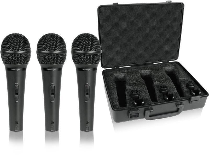 Behringer Mikrofone XM1800S Set mit 3 dynamischen Gesangsmikrofonen