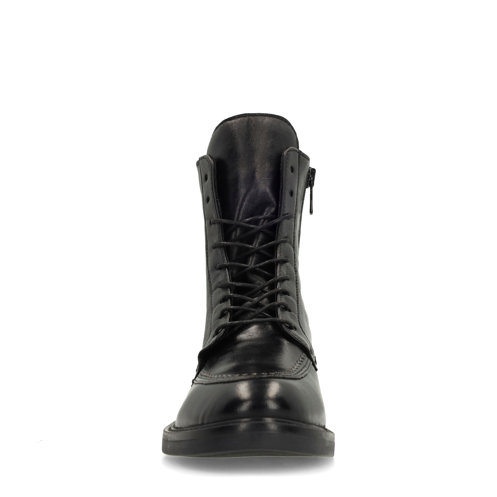 Zwarte leren biker boots