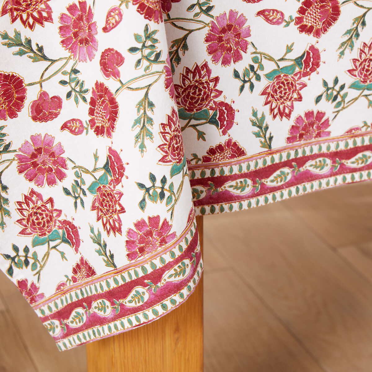 LA REDOUTE INTERIEURS<br>Toalha de mesa de algodão lavado estampado, Bhojan