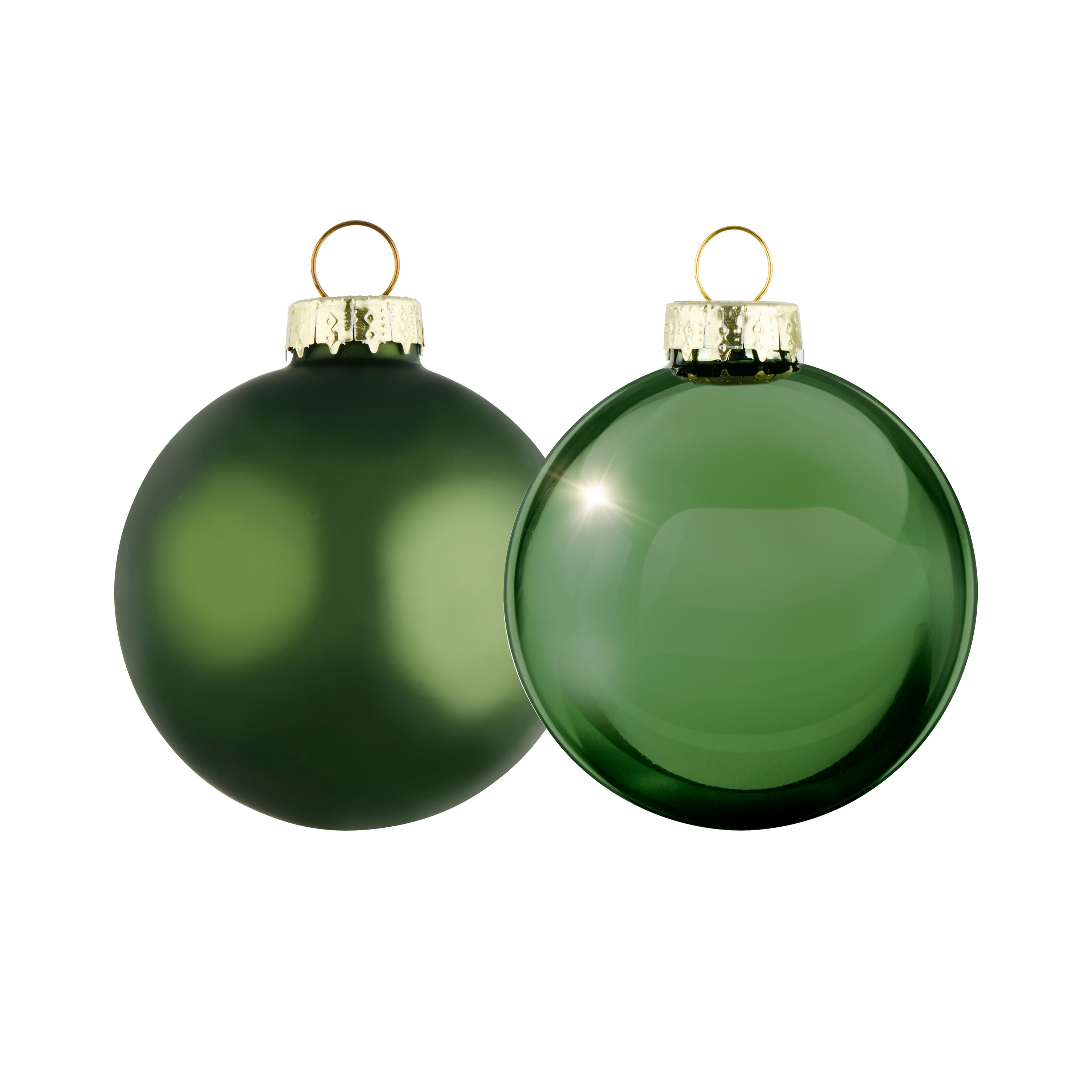 Weihnachtskugeln Glas 24-teilig grün