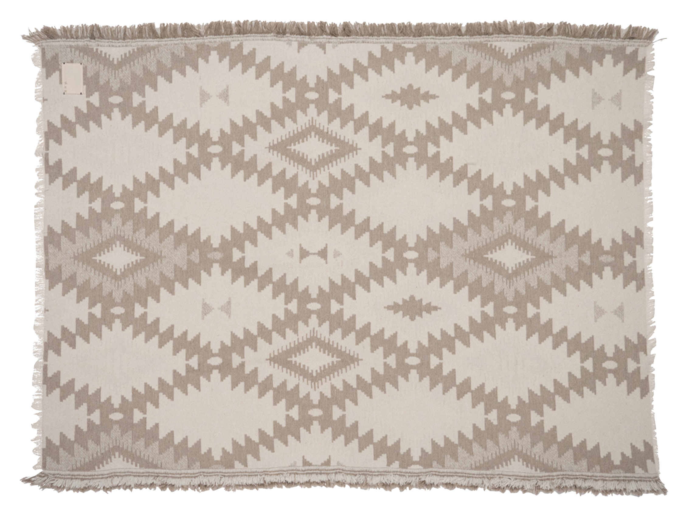 Plaid 140x200cm en laine mélangée | Beige