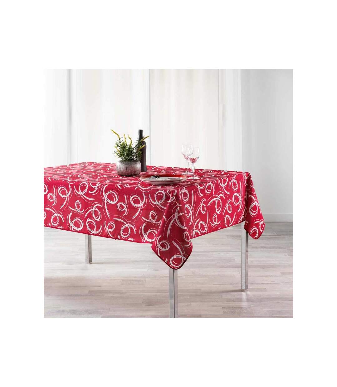 Nappe Rectangle Revea 150x240cm Rouge