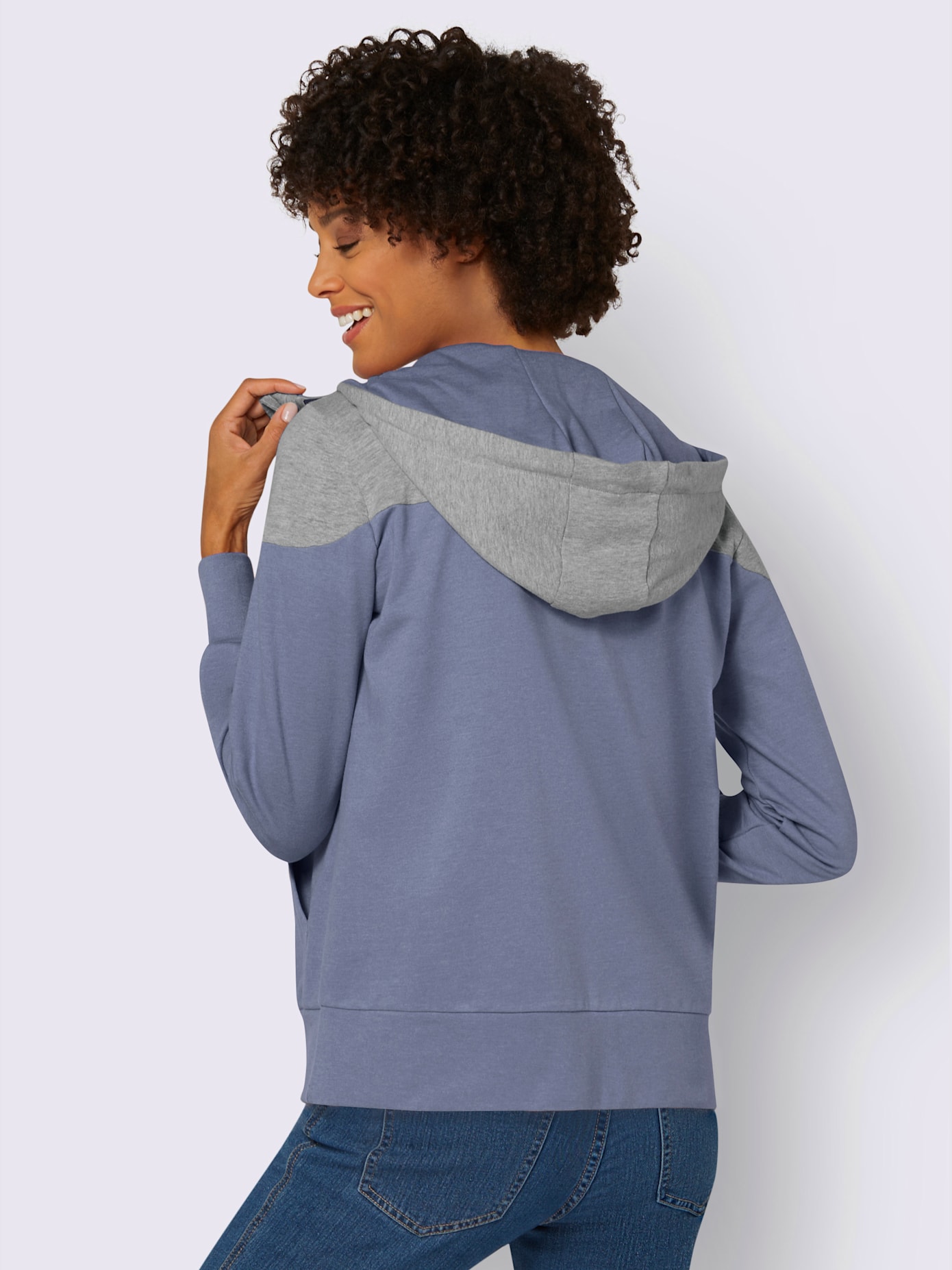 Veste sweat 55% coton