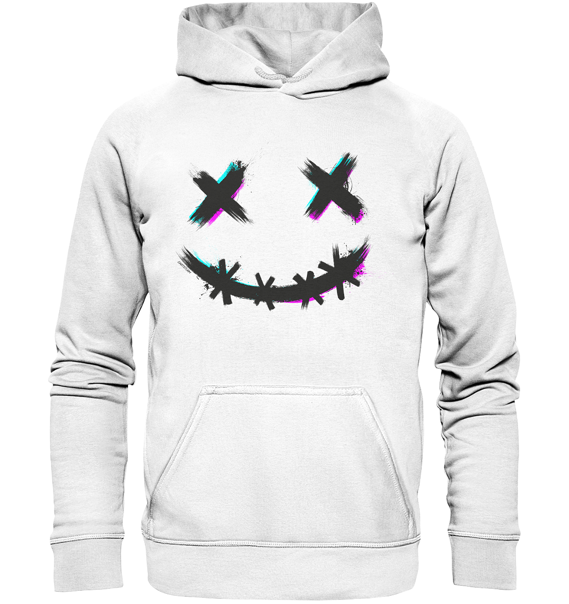DartSturm - Scary Smile Schwarz - Basic Unisex Hoodie