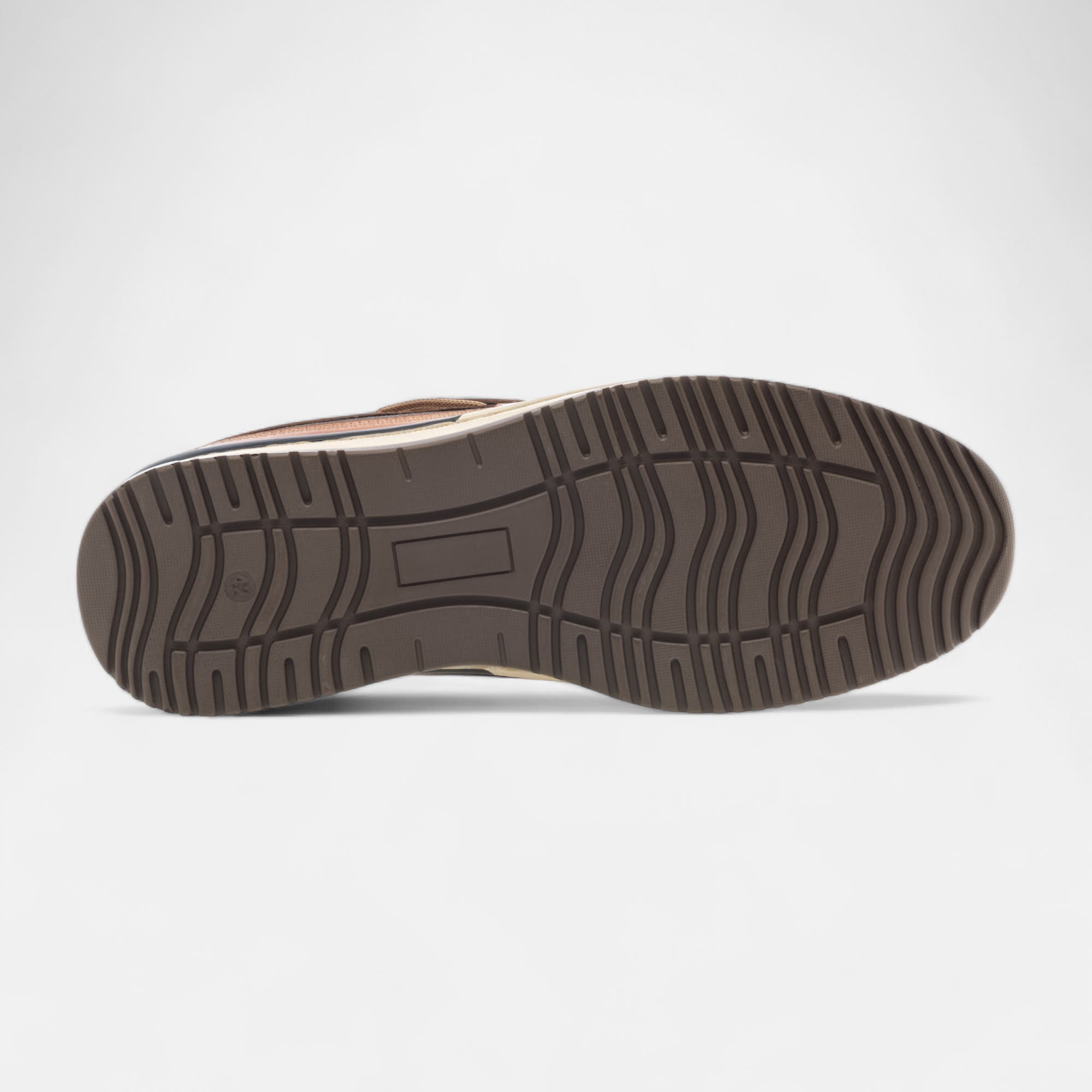 Mocassins pieds sensibles Homme en cuir cognac