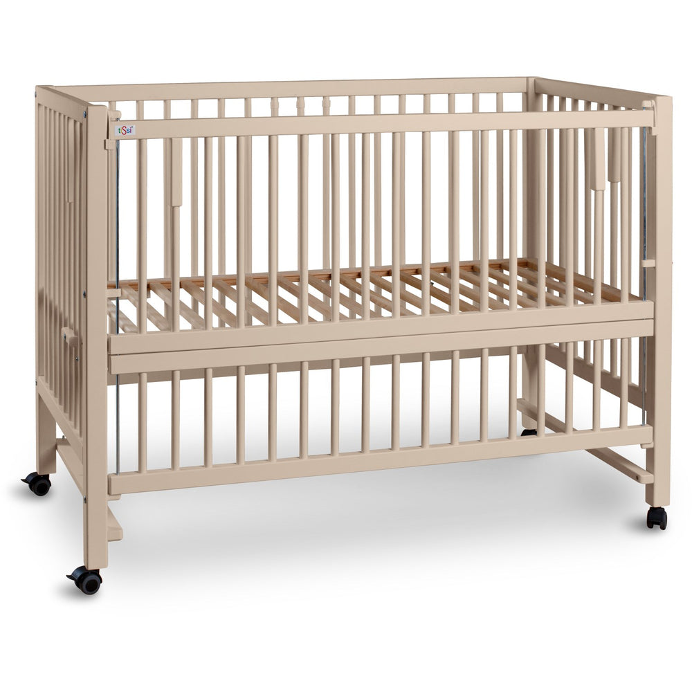 Køb tiSsi® Beige Laquer Hajo Barneseng Massiv Bøg