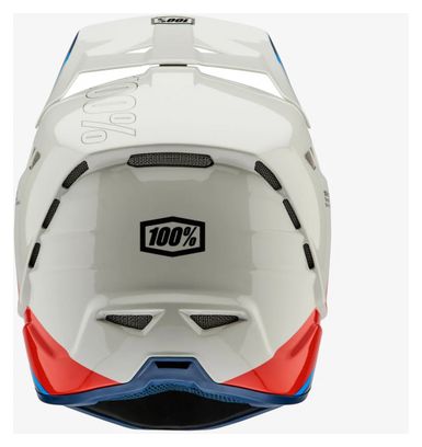 Casque Intégral 100% Aircraft Composite Trigger Blanc Bleu Rouge
