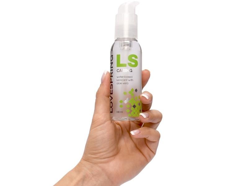 Lovespring Gleitgel LS Caring 100 ml Veganes Gleitmittel mit Aloe Vera