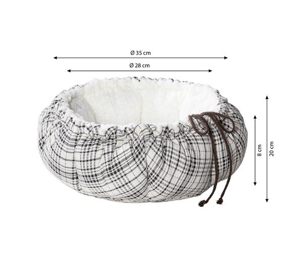 Dehner Lieblinge 2in1 Kuschelbett Hilma, rund,