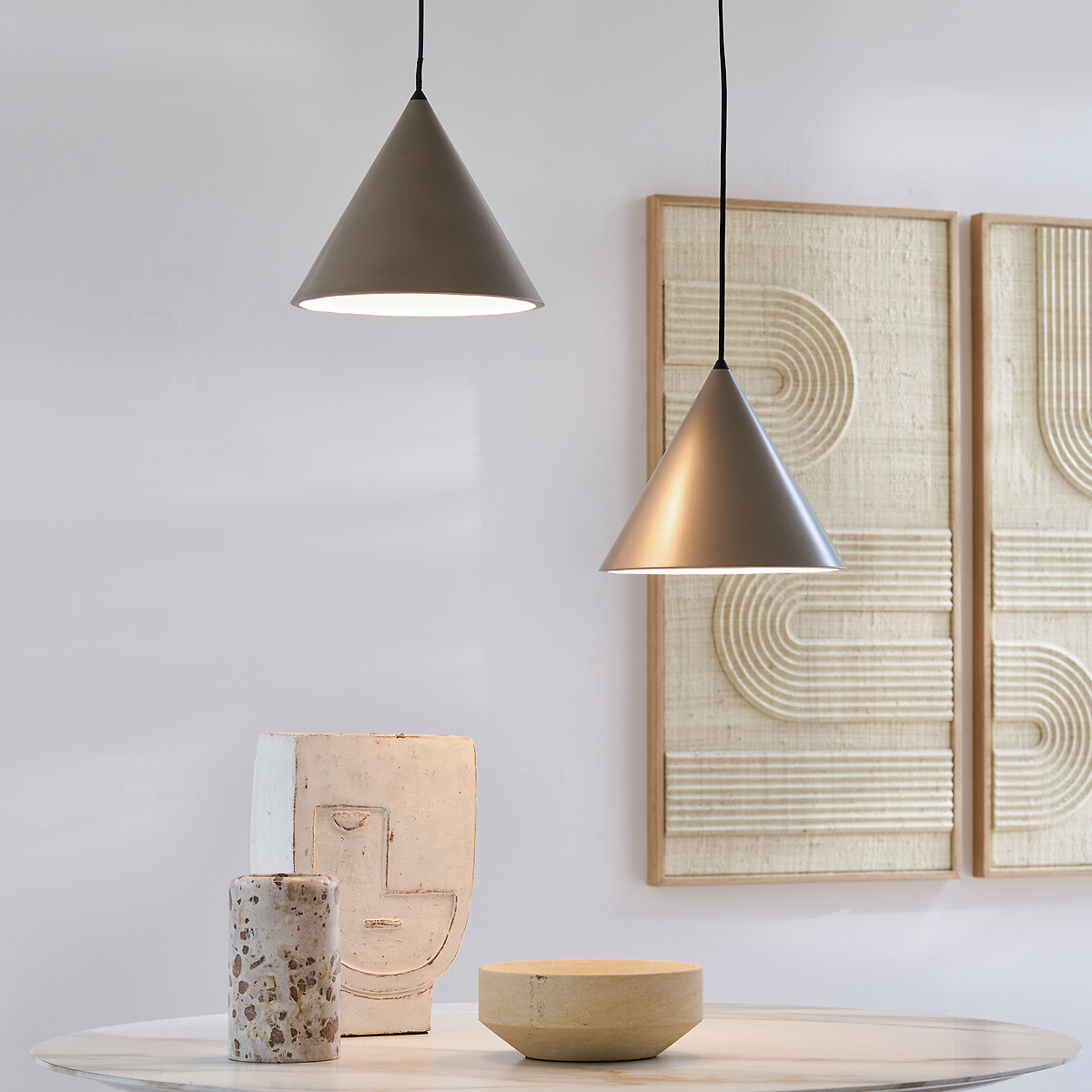 AM.PM<br>Luminária pendente cônica com 30 cm de diâmetro, Moke