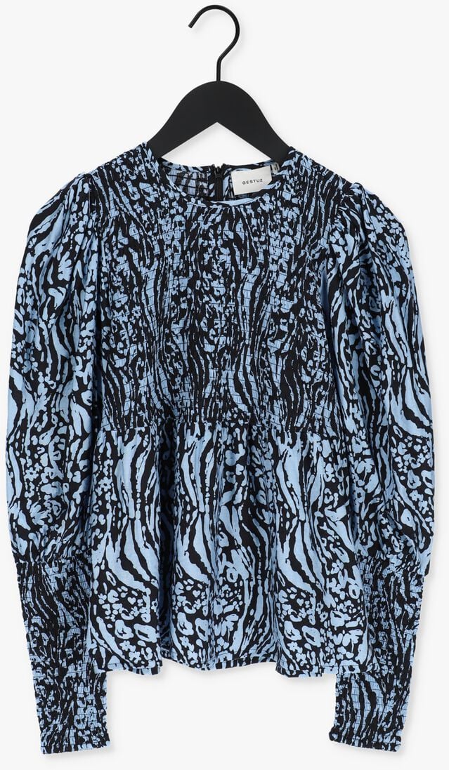 GESTUZ blauwe gestuz blouse morianagz blouse