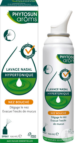 Phytosun  Lavage Nasal Hypertonique Nez Bouché Spray 100ml