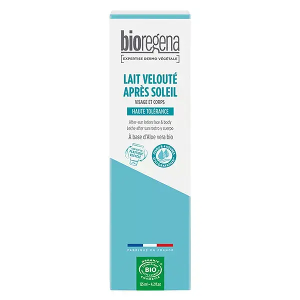Bioregena Soins Solaires Lait Velouté Après Soleil Bio 125ml