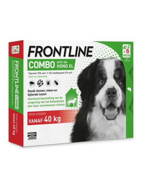 Frontline Combo Spot On 4 Xlarge Hond Xlarge - Anti vlooien en tekenmiddel