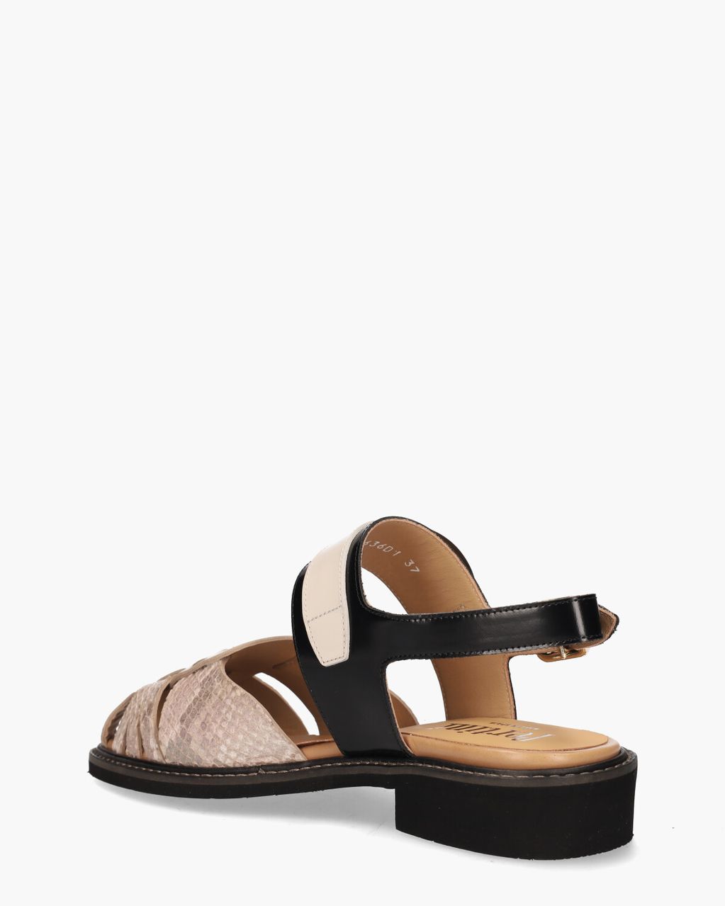 Pertini 32636 Beige/Zwart Damessandalen