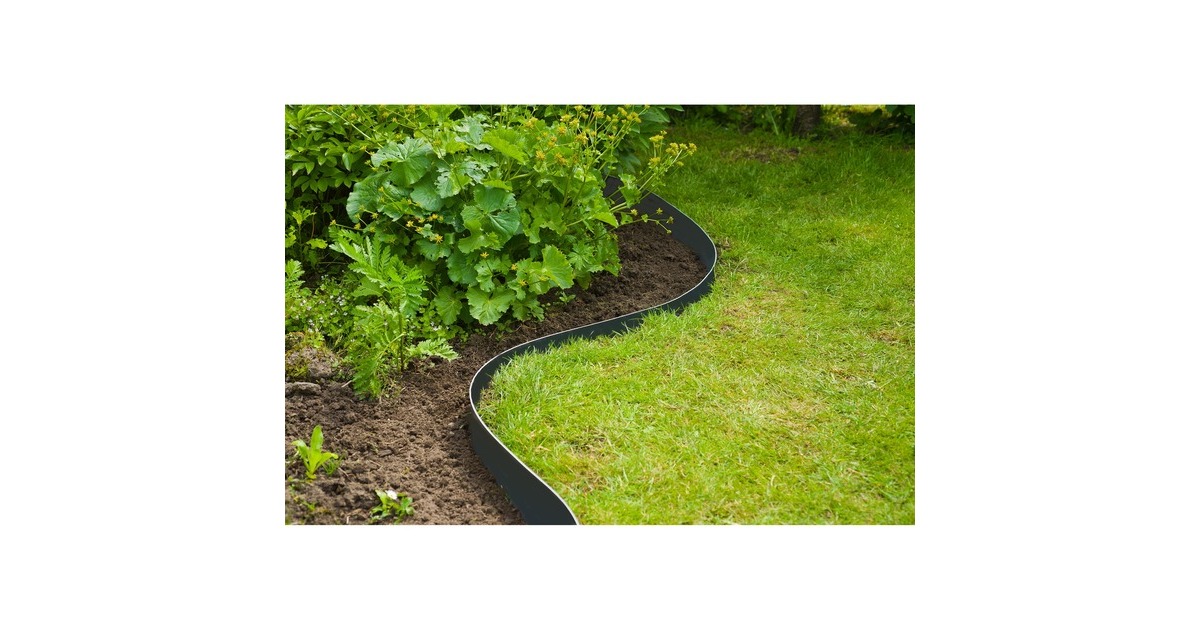 NatureBorderrand H7,5cm x 10m begrenzing  (Zwart)
