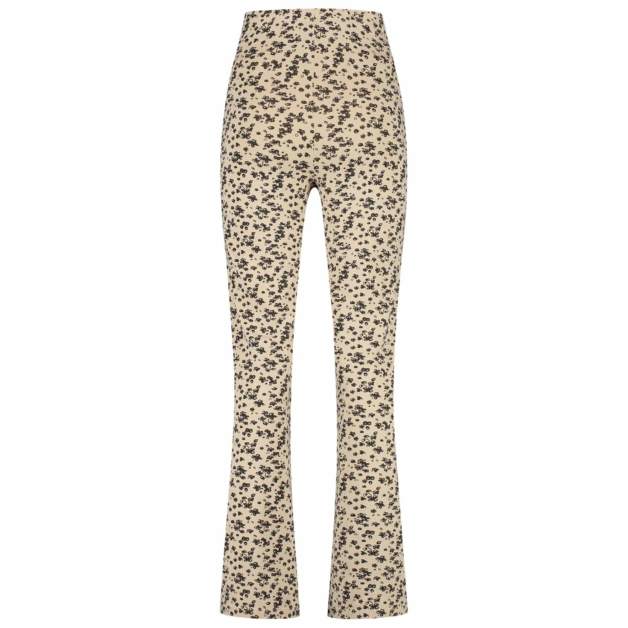 Prénatal zwangerschapsbroek lang bloemen beige