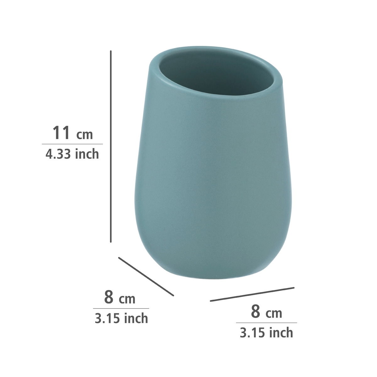 Wenko Keramik Bad-Accessoire-Set BADI