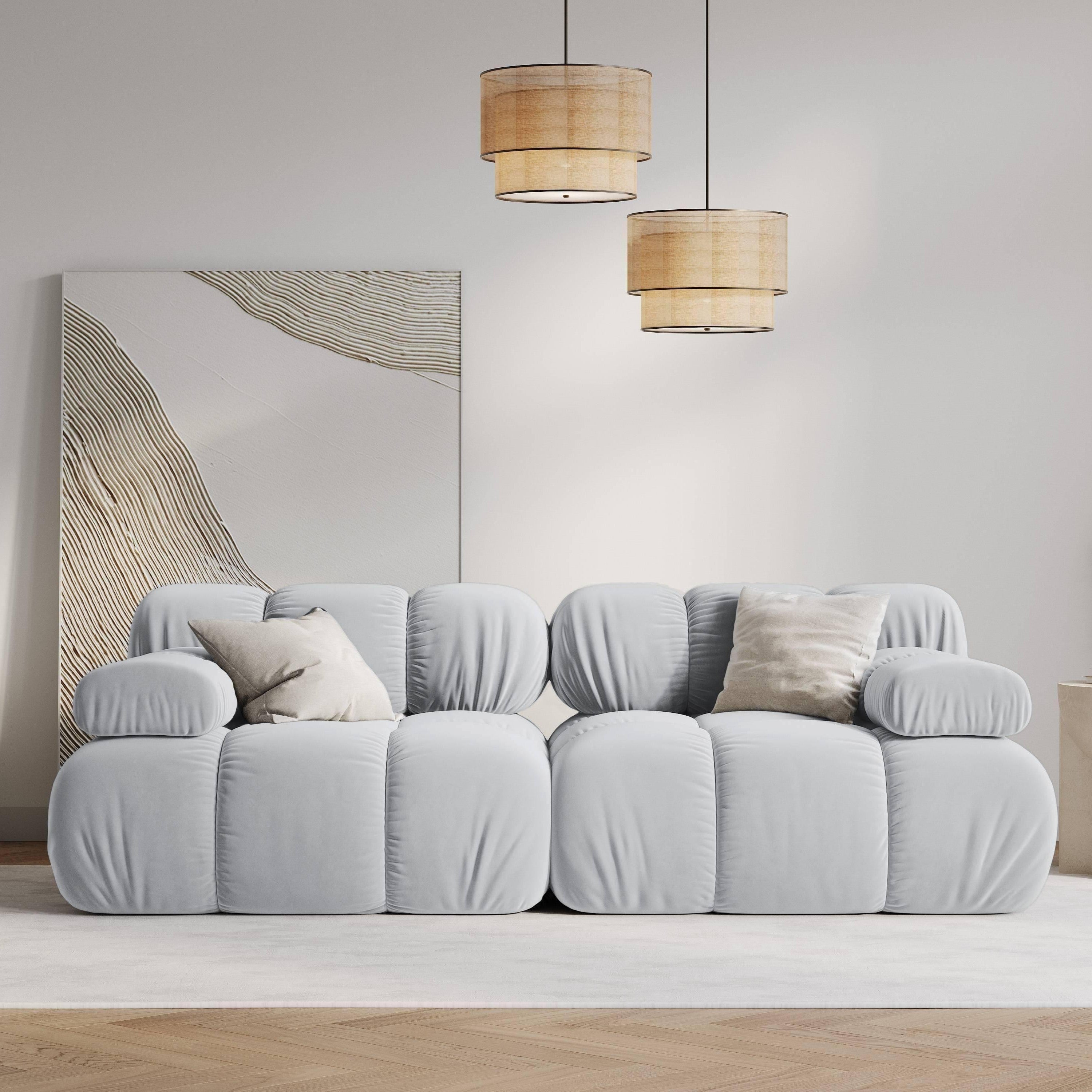 Milo Casa Tropea Modulaire 2-zitsbank - Lichtblauw