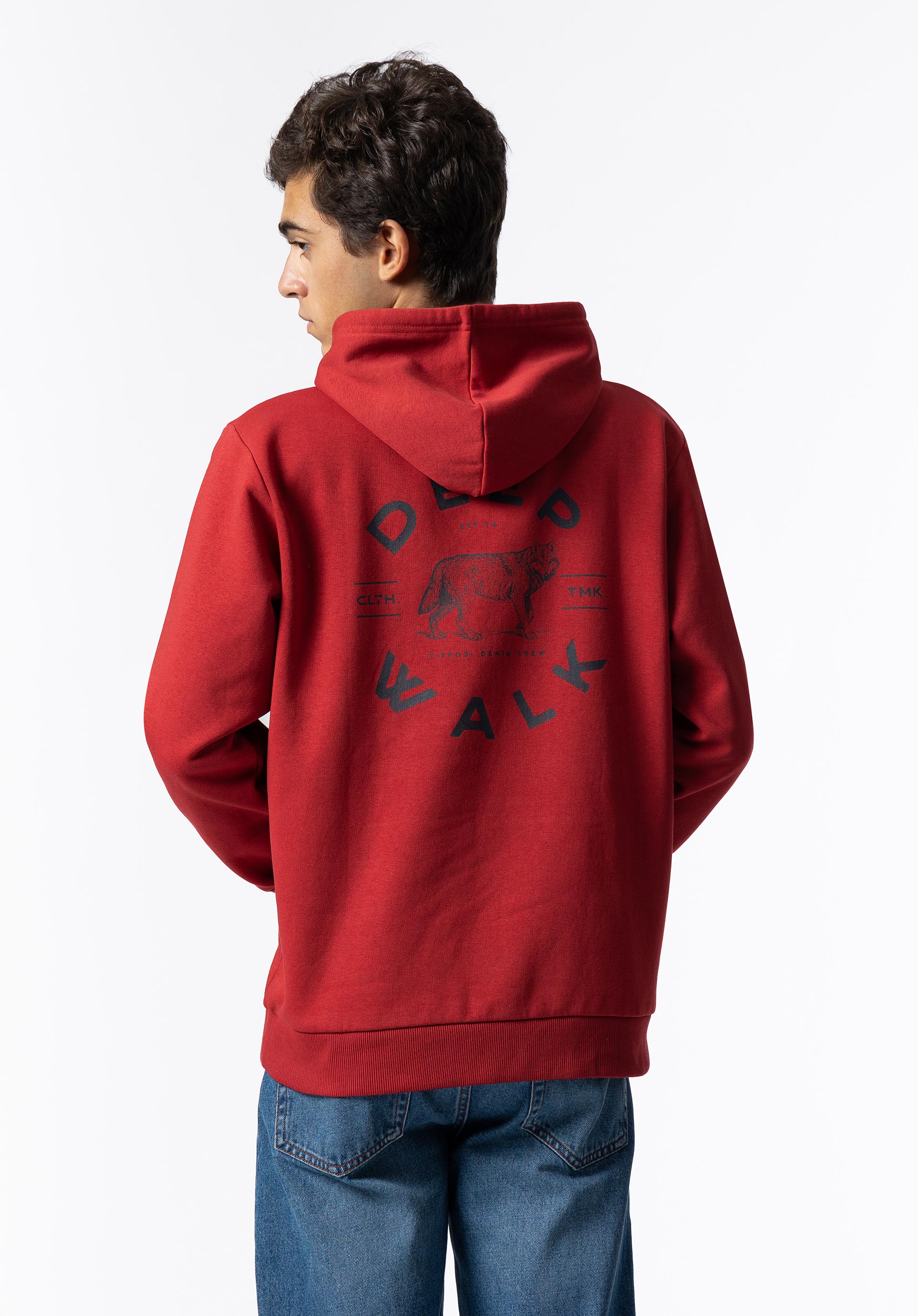 Hoodie com Estampado nas Costas