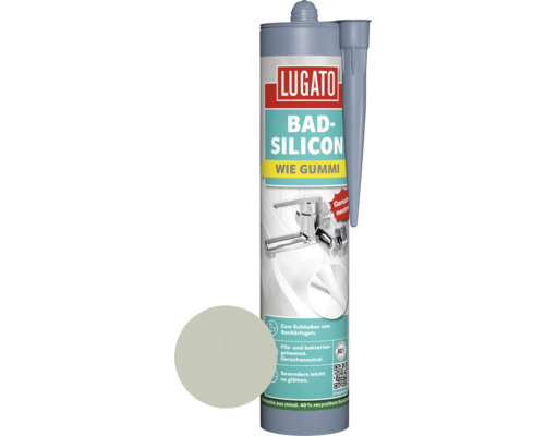 Lugato Badkamer Siliconen, Zoals Rubber, Granietgrijs, 310 ml