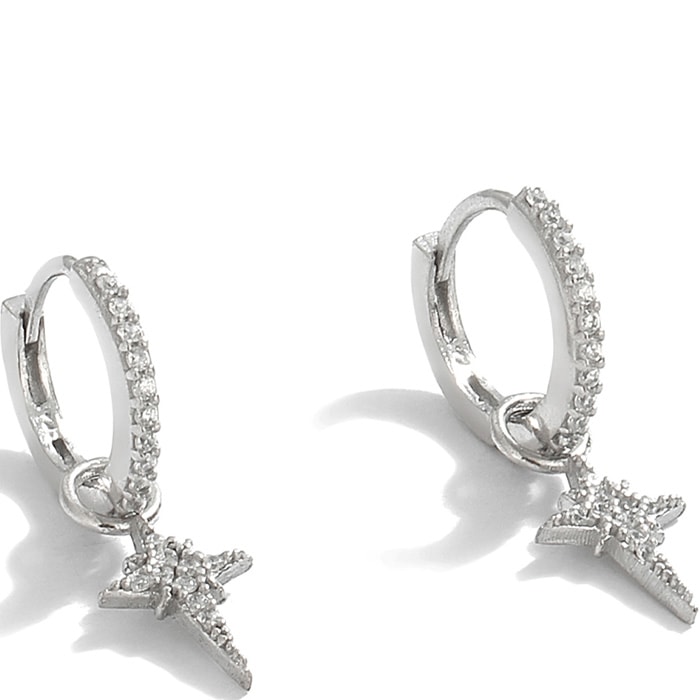 Boucles d'oreilles - Argent 925/000 & zircons