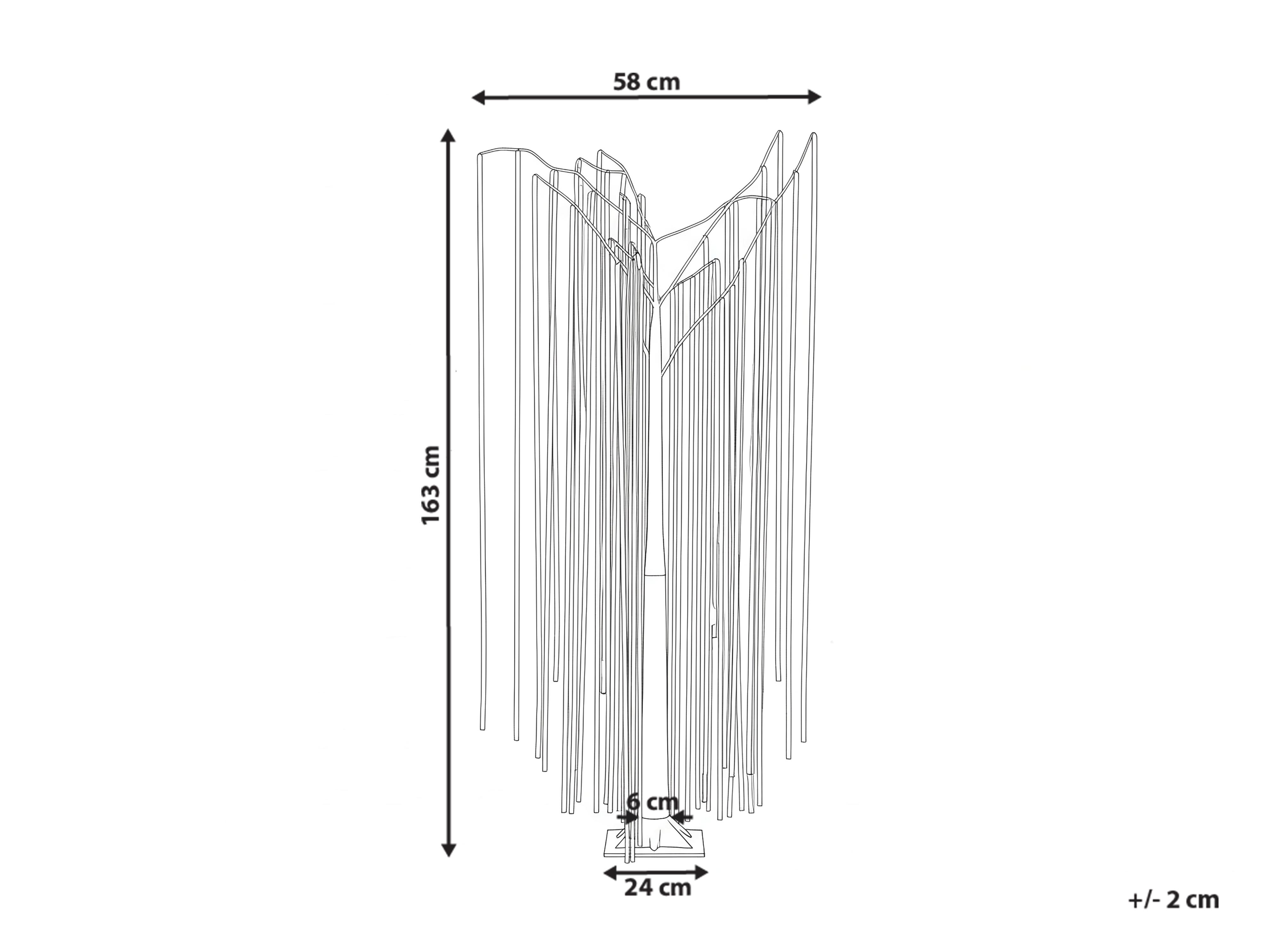 Buitendecoratie LED BOREN Boom 163 cm Meerkleurig