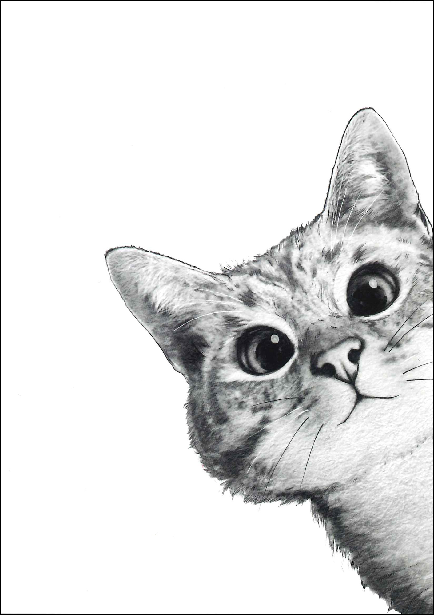 Postkarte 'Sneaky Cat' günstig bestellen