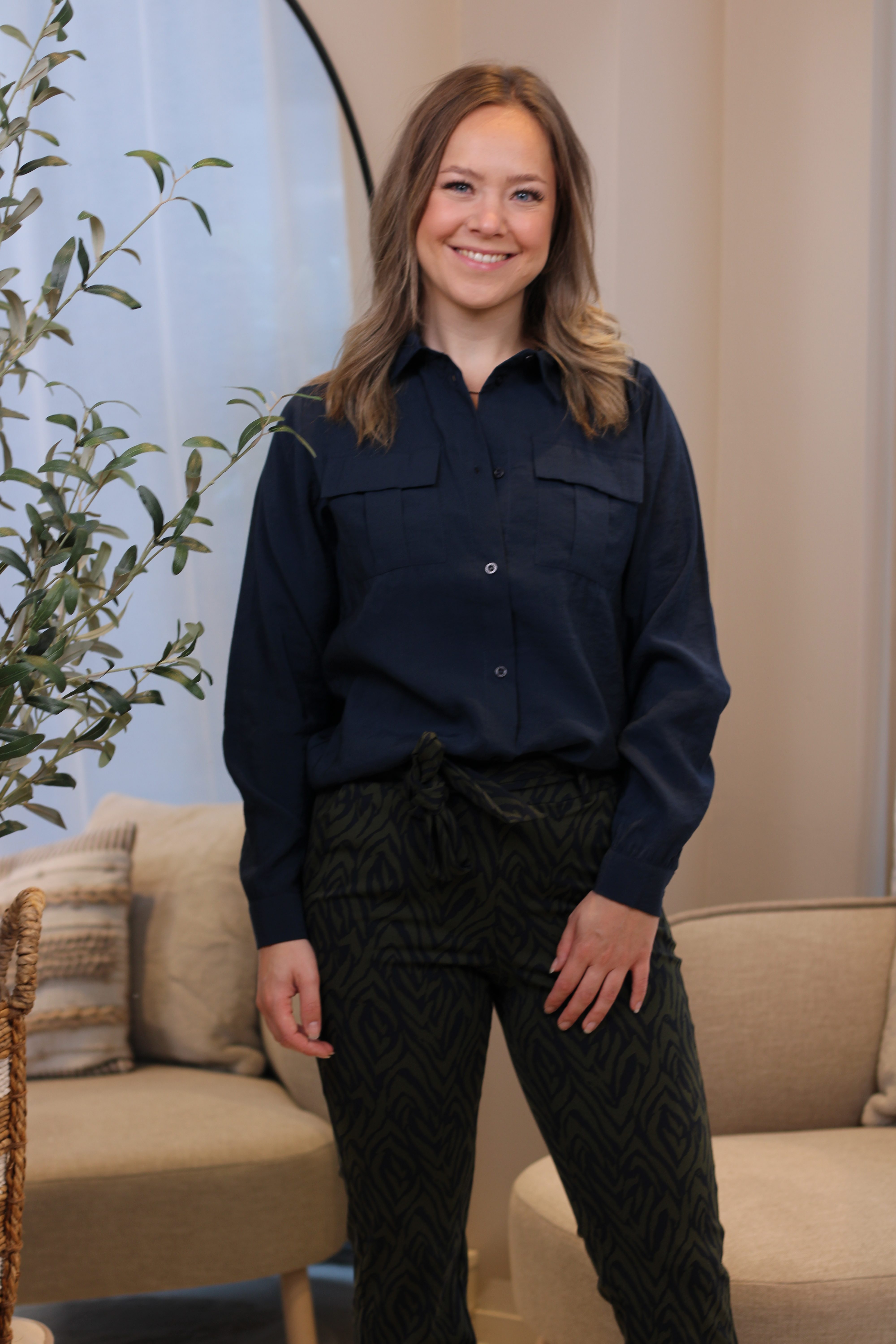 Zoso - Ramona Woven Blouse - Navy