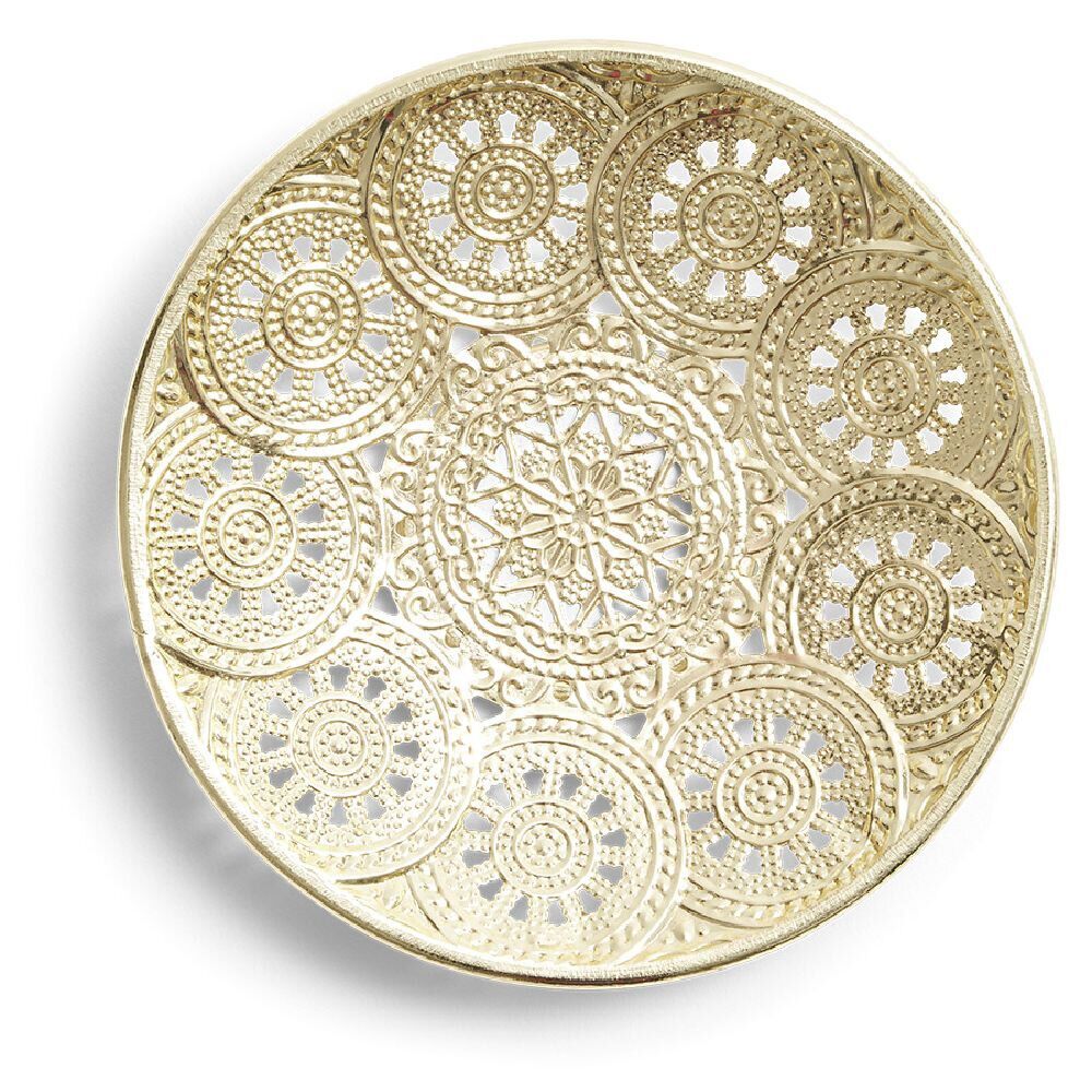 Coupelle design oriental Ø13cm métal argenté