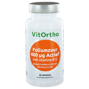 VitOrtho Foliumzuur Actief 400mcg Tabletten 60TB
