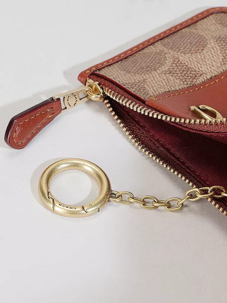 COACH Geldbörse SIGNATURE ESSENTIAL MINI  braun