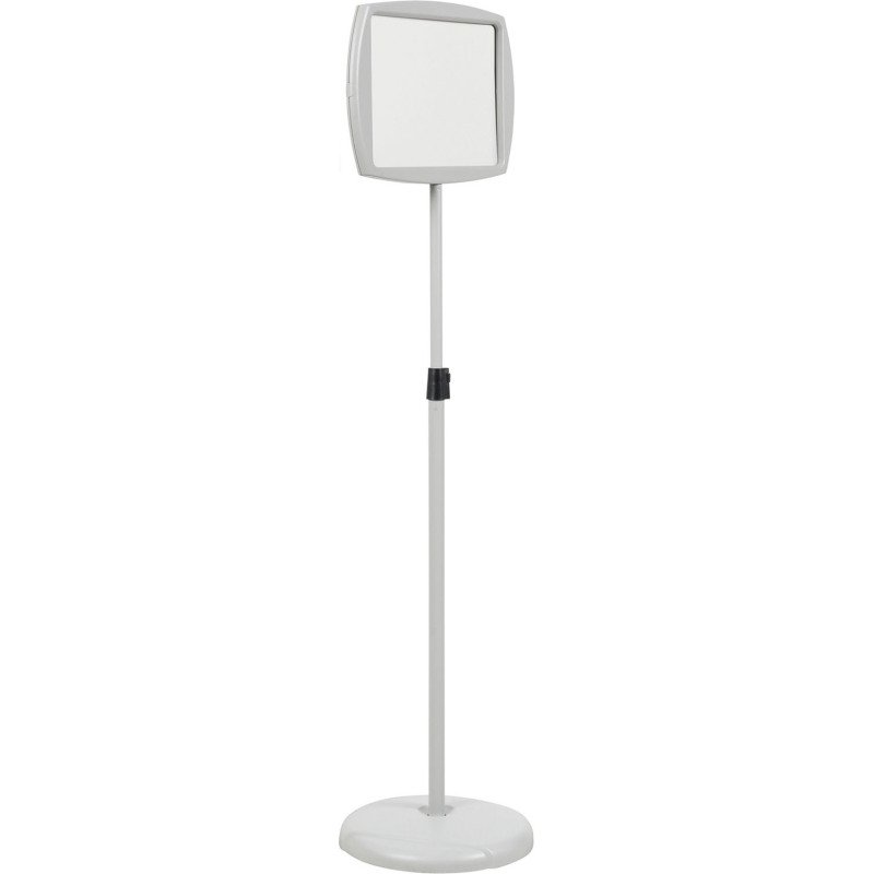 Panneau rectangle sur pied laqué Bi-Office gris